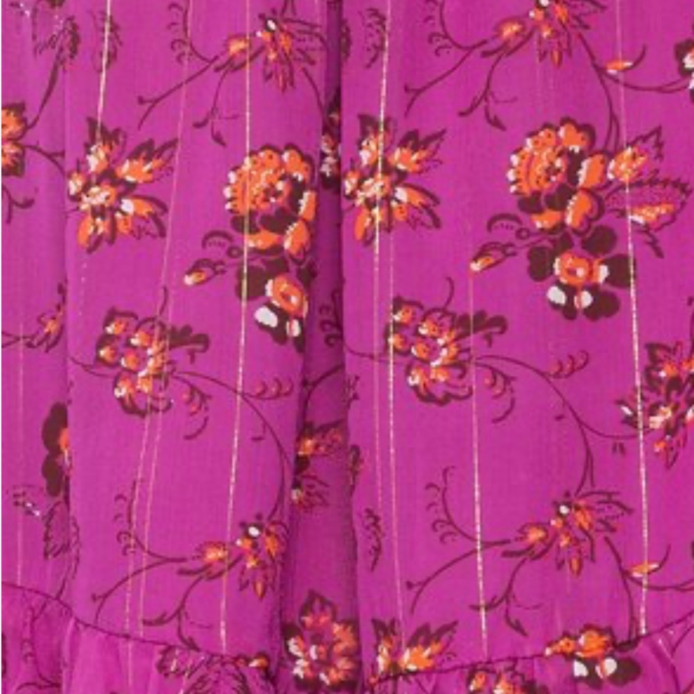ULLA JOHNSON Ciel Floral Print Silk Blend dress - Picture 3 of 10